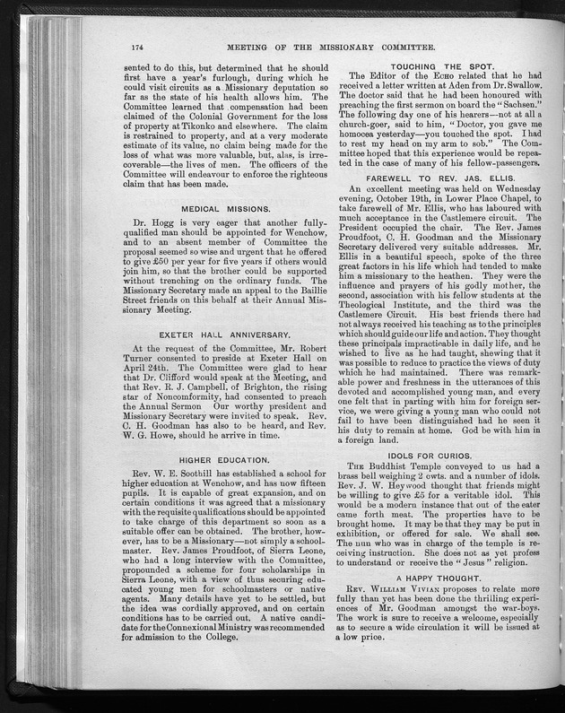 Missionary echo of the Methodist Church - Page 181