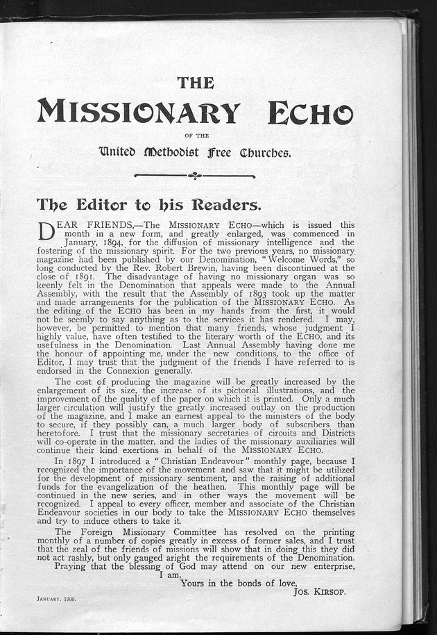 Missionary echo of the Methodist Church - digital image 5