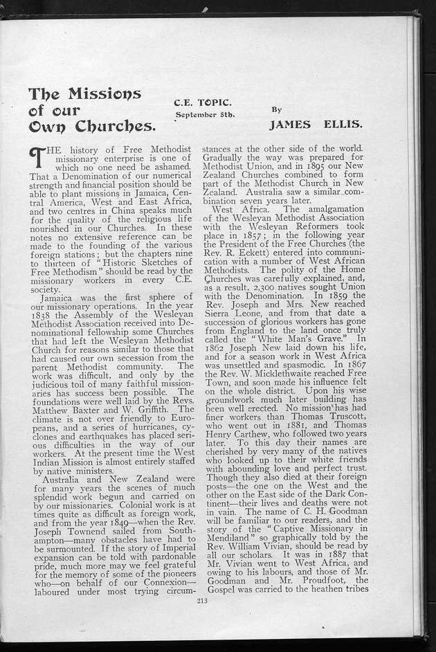 Missionary echo of the Methodist Church - digital image 220