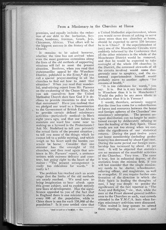 Missionary echo of the Methodist Church - digital image 18