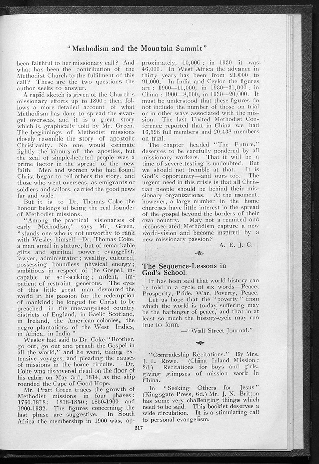 Missionary echo of the Methodist Church - digital image 221