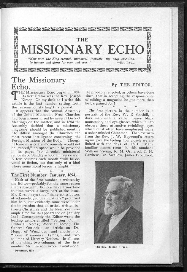 Missionary echo of the Methodist Church - digital image 225