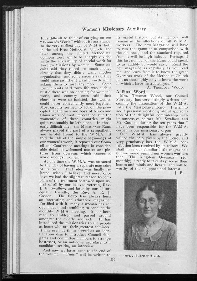 Missionary echo of the Methodist Church - digital image 240