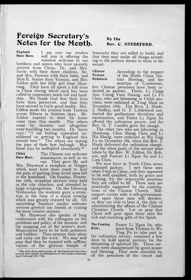 Missionary echo of the Methodist Church - 