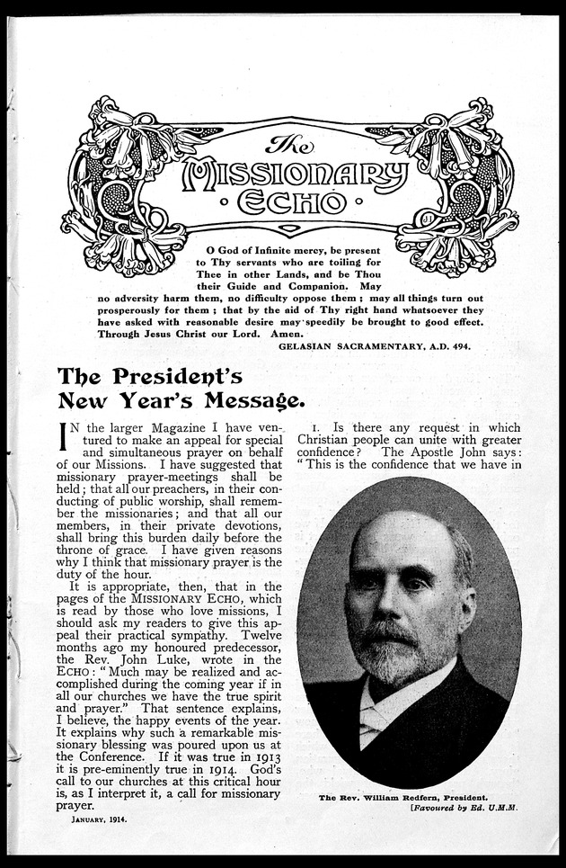 Missionary echo of the Methodist Church - 