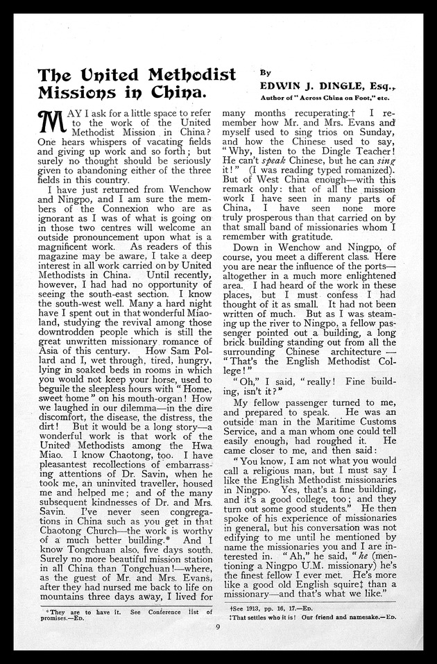 Missionary echo of the Methodist Church - 