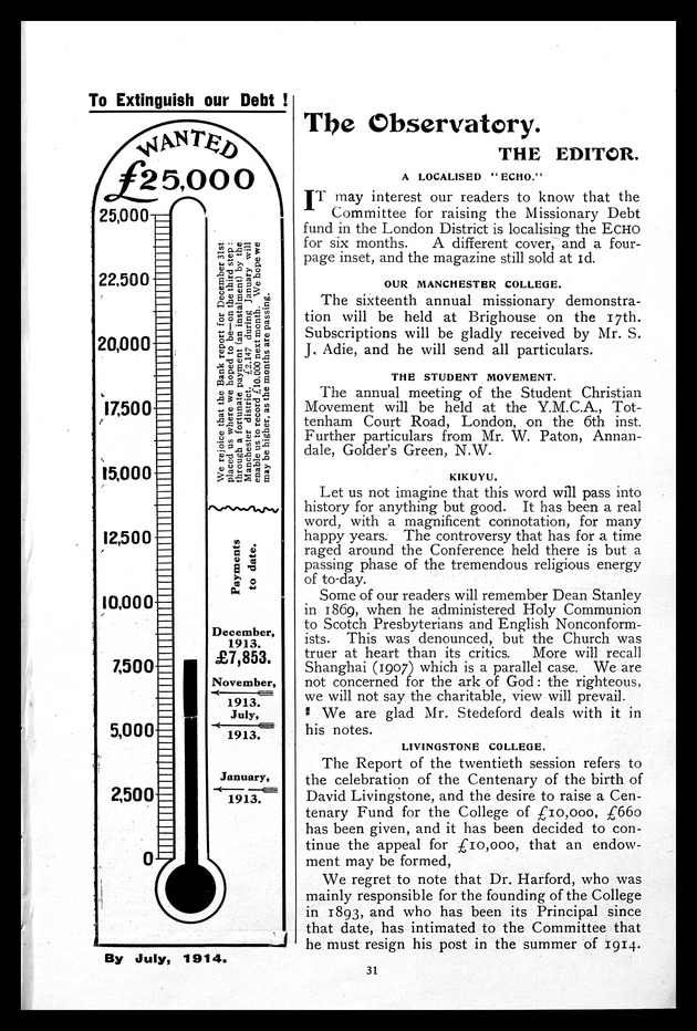 Missionary echo of the Methodist Church - 