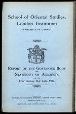 Report of the Governing Body and statement of accounts for the year ending ...