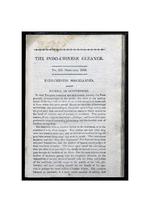Indo-Chinese gleaner : containing miscellaneous communications on the literature, history, philosophy, mythology, &c. of the Indo-Chinese nations, drawn chiefly from the native languages, Christian miscellanies; and general news