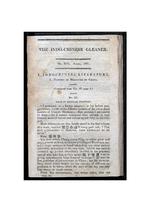Indo-Chinese gleaner : containing miscellaneous communications on the literature, history, philosophy, mythology, &c. of the Indo-Chinese nations, drawn chiefly from the native languages, Christian miscellanies; and general news