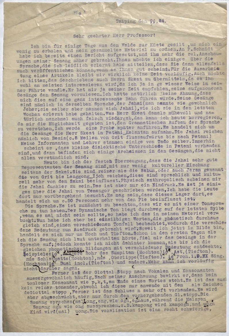 [Interrupted letter of 9.6.24/17.7.24 to C.O. Blagden] - 