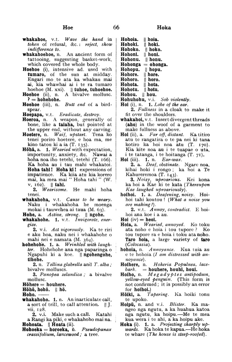 A dictionary of the Maori language - 