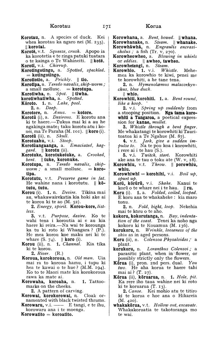 A dictionary of the Maori language - 