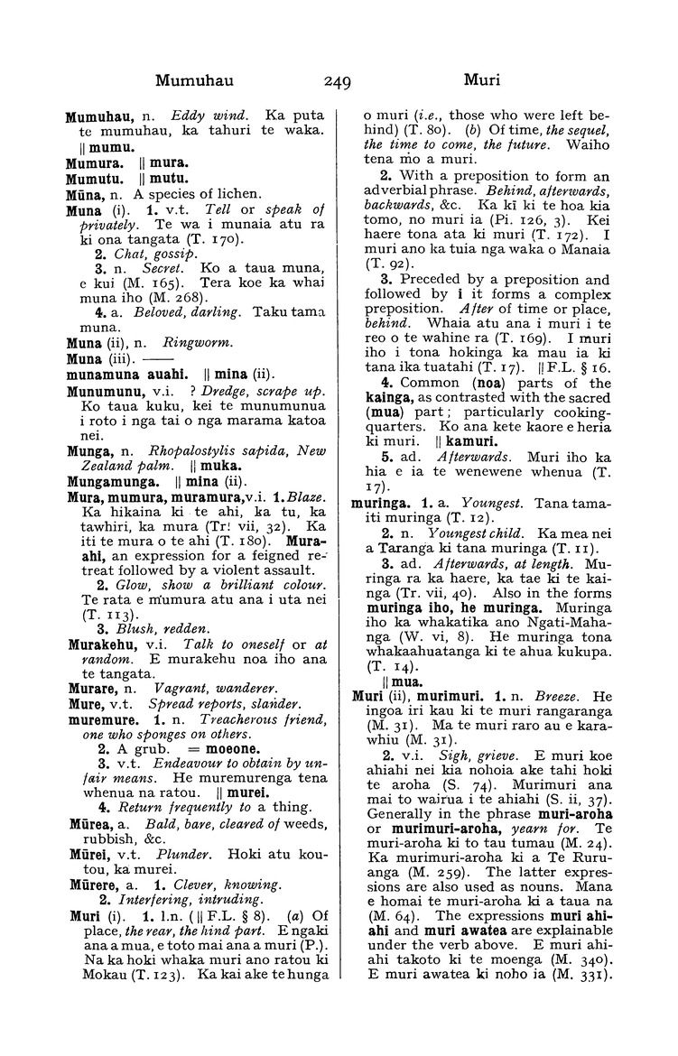 A dictionary of the Maori language - 