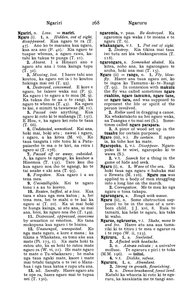 A dictionary of the Maori language - 