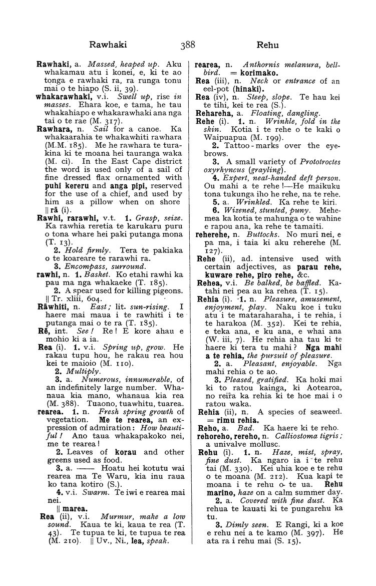 A dictionary of the Maori language - 