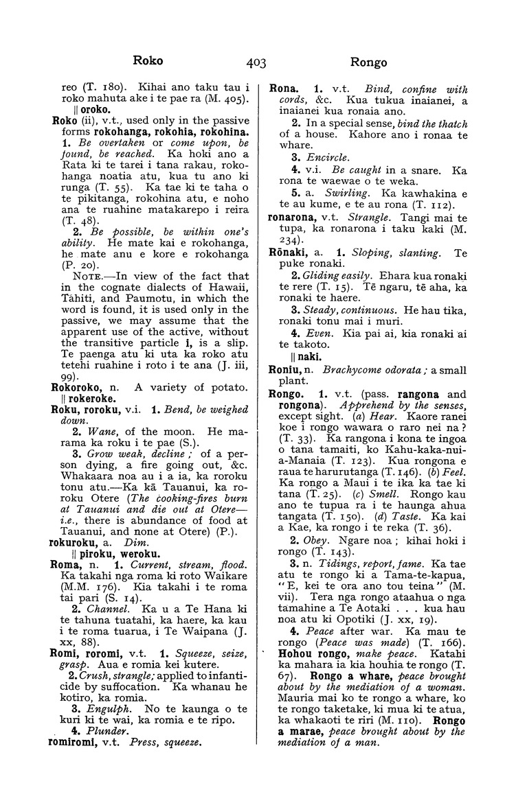 A dictionary of the Maori language - 