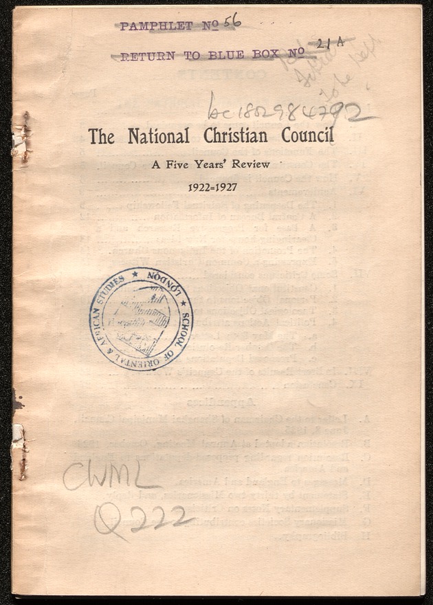 The National Christian Council - digital image 1