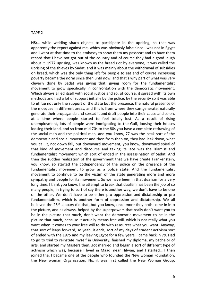 Interview with Hala Shukrallah - 