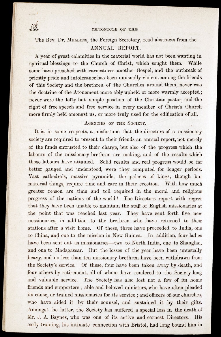 Chronicle of the London Missionary Society - 