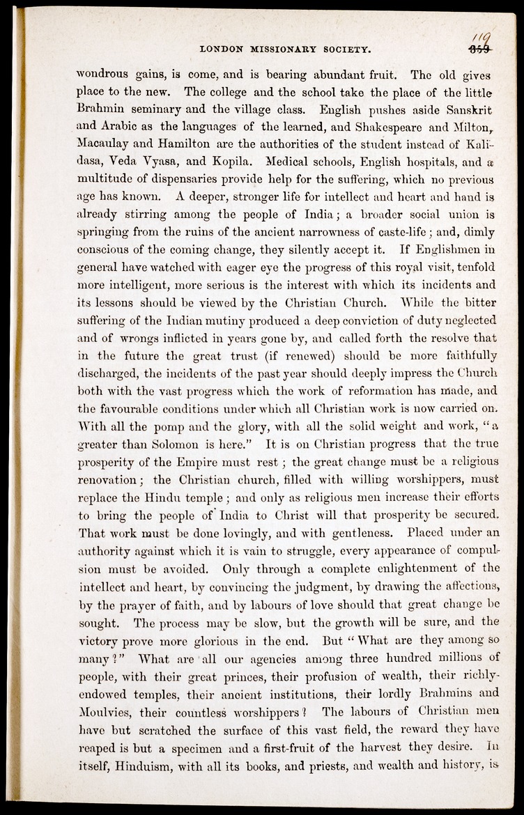 Chronicle of the London Missionary Society - 