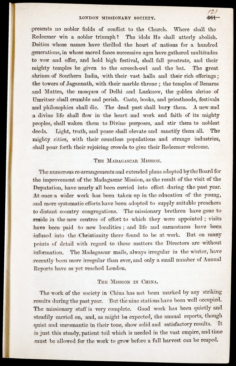 Chronicle of the London Missionary Society - 