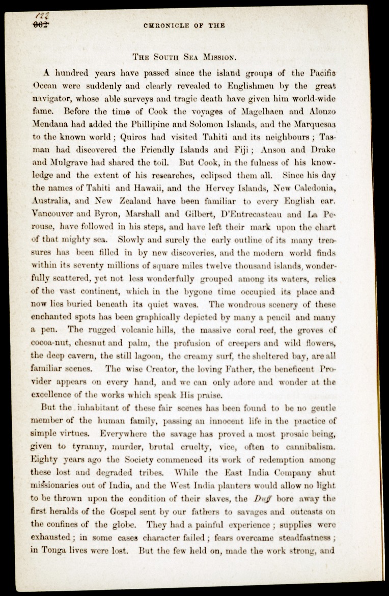 Chronicle of the London Missionary Society - 