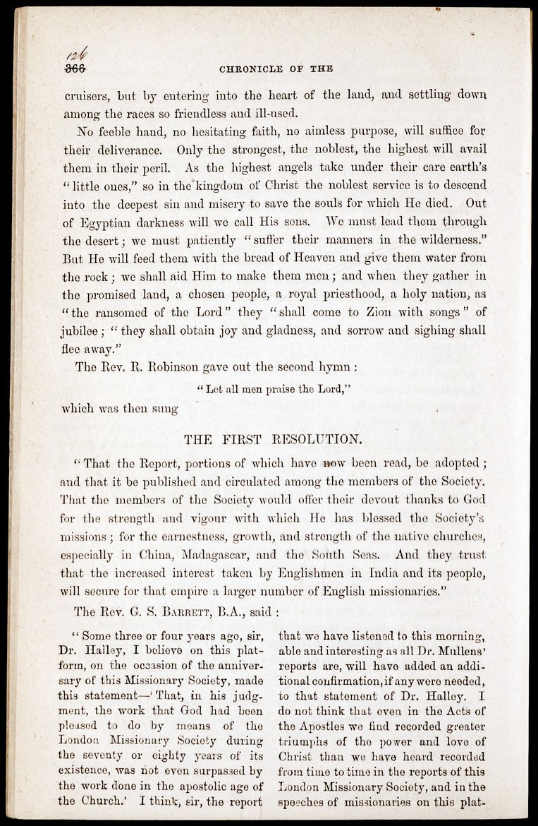 Chronicle of the London Missionary Society - 