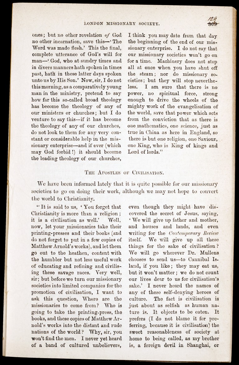 Chronicle of the London Missionary Society - 