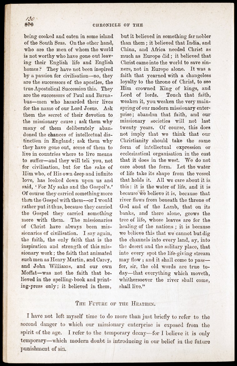 Chronicle of the London Missionary Society - 