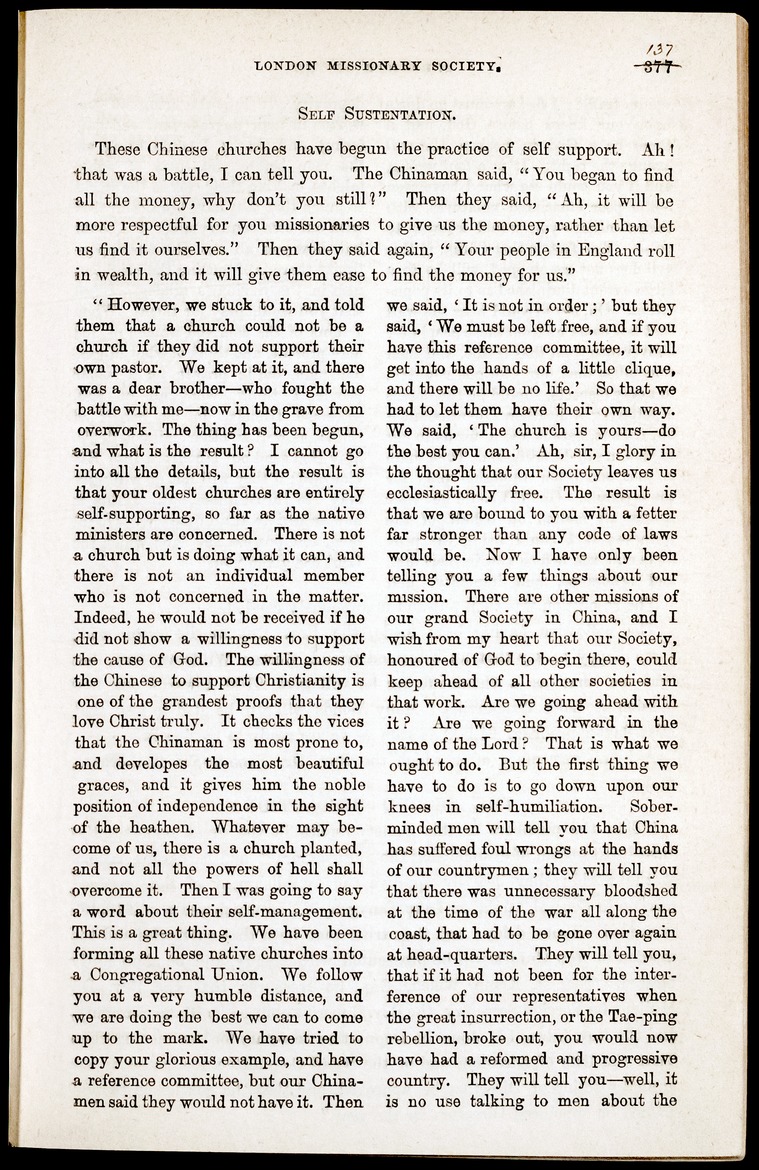 Chronicle of the London Missionary Society - 