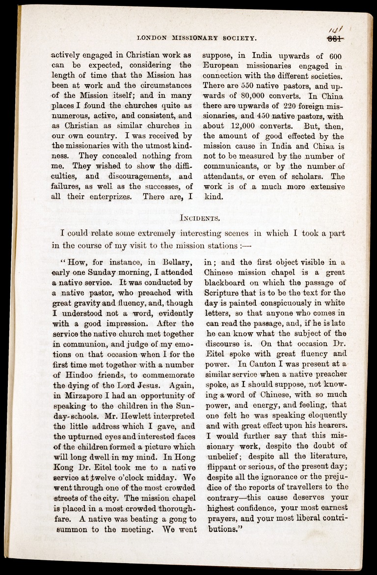 Chronicle of the London Missionary Society - 