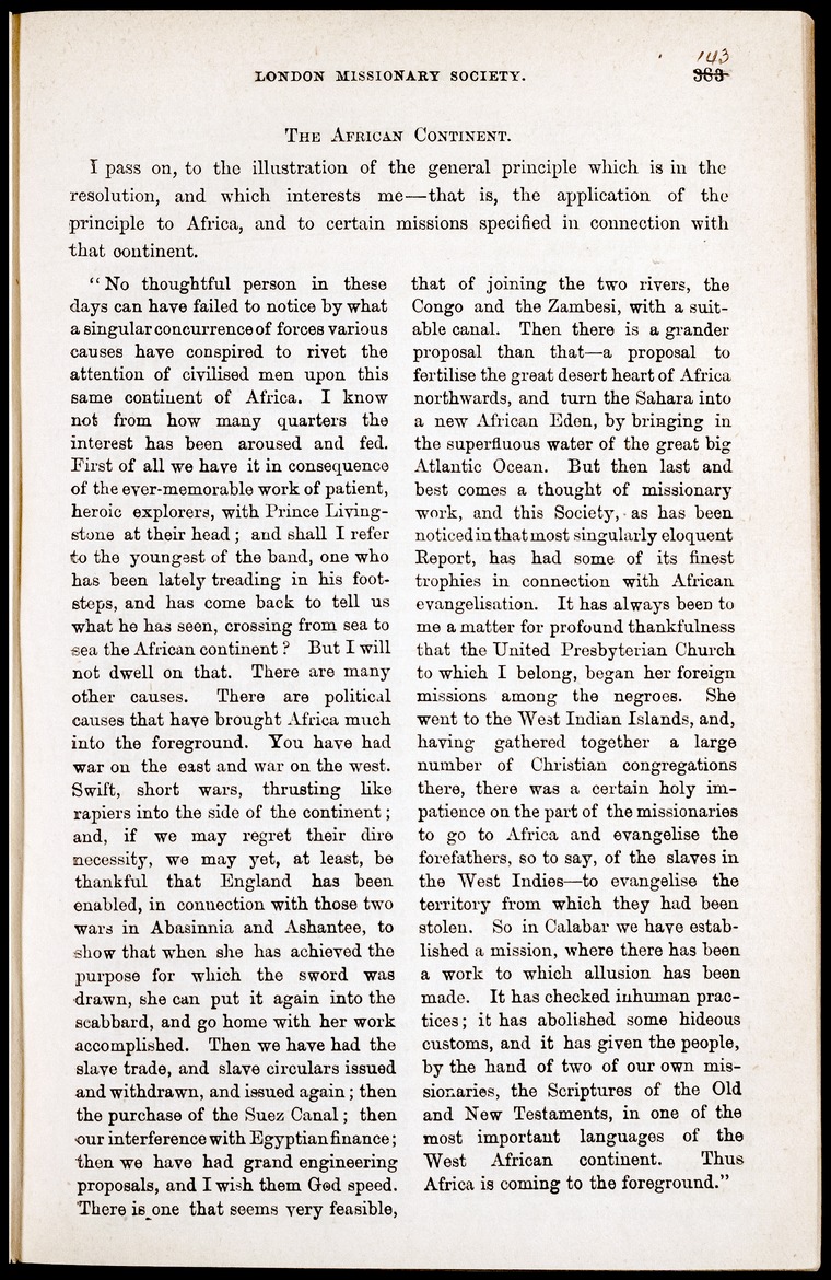 Chronicle of the London Missionary Society - 