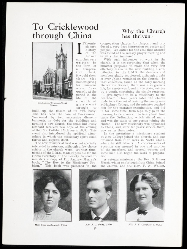 Chronicle of the London Missionary Society - 