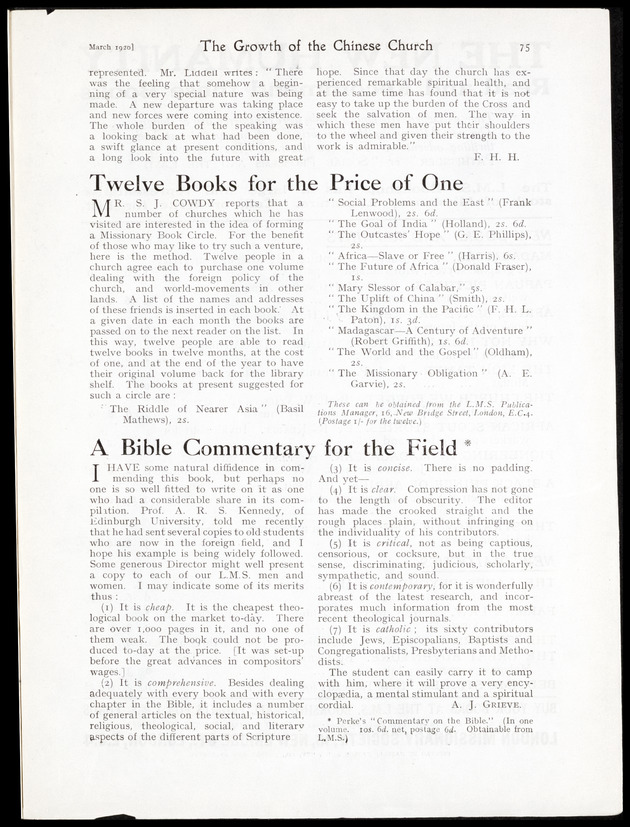 Chronicle of the London Missionary Society - 