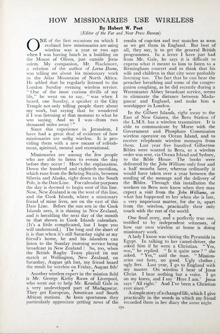 Chronicle of the London Missionary Society - 