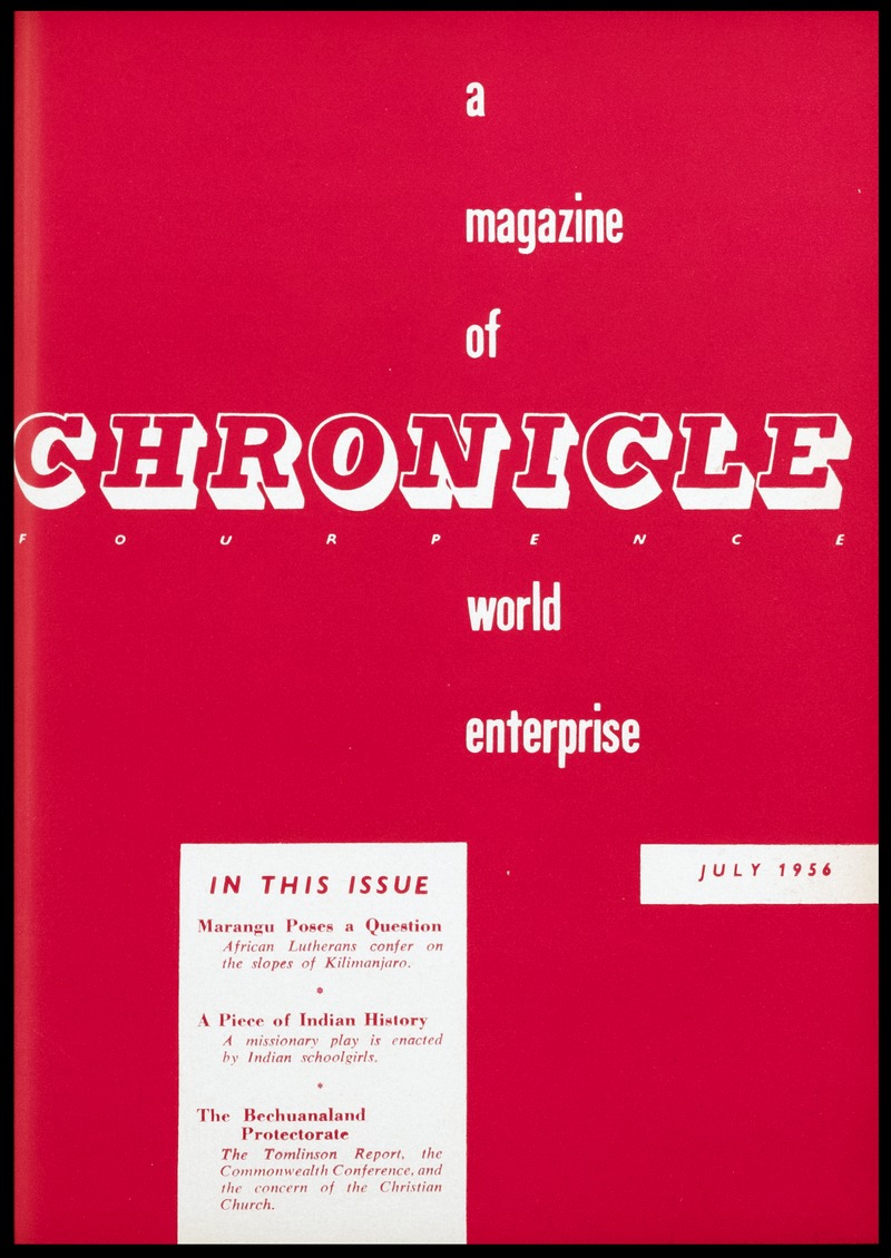 Chronicle of the London Missionary Society - 