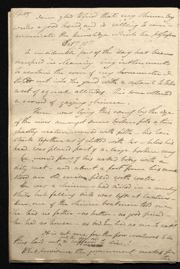 Journal of Robert Morrison, Canton, 4 September - 4 October 1807 - 