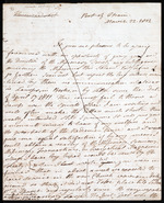 Letter from Thomas Adam, 22 March 1812, Port of Spain, Trinidad