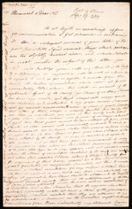 Letter from Thomas Adam, 29 September 1812, Port of Spain, Trinidad