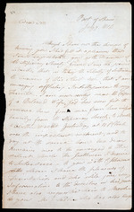 Letter from Thomas Adam, 7 July 1816, Port of Spain, Trinidad