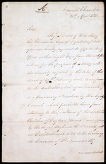 Letter from Henry Murray, 25 April 1818, Council Chamber
