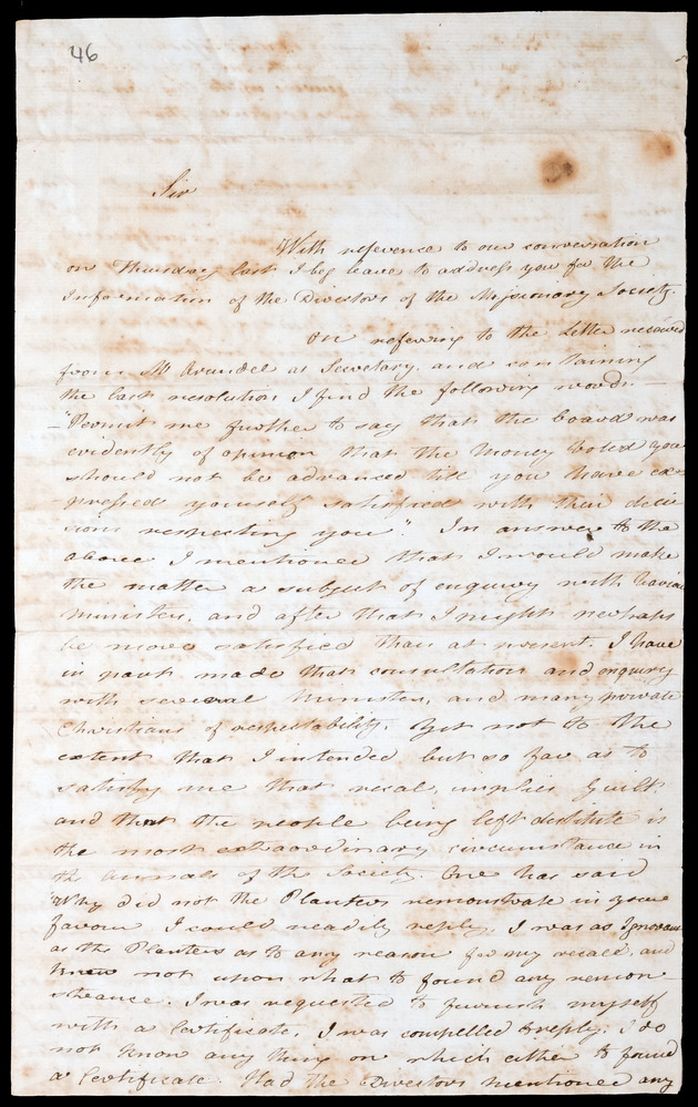 Letter from Thomas Adam, 22 December 1821, Woolwich - digital image 1