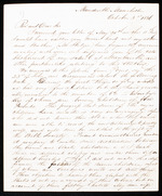 Letter from Hugh Brown, 3 October 1836, Mandeville