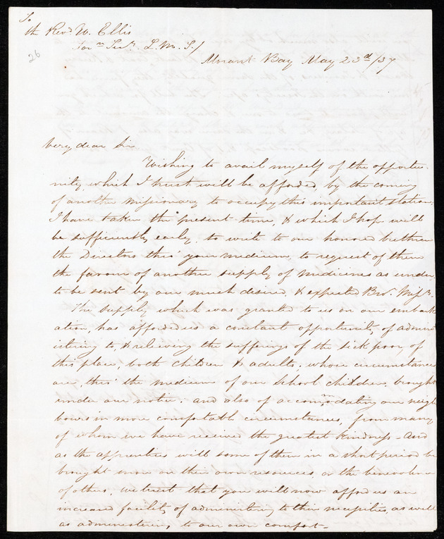 Letter from James Howell, 23 May 1837, Morant Bay - digital image 1