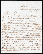 Letter from Henry C. Taylor, 20 August 1838, Old Harbour