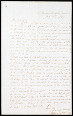 Letter from William Alloway, 16 July 1839, Dry Harbour