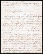 Letter from John Davies, 15 May 1812, George Town