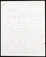 Letter from Thomas Henderson, 4 March 1844, Zion Chapel