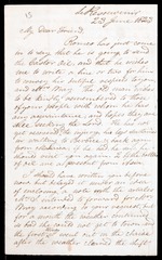 Letter from John Smith, 23 June 1823, Le Resouvenir